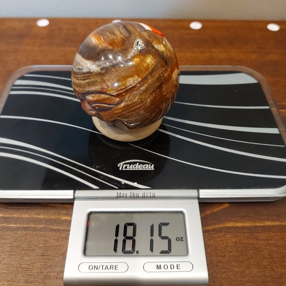 🔥 Sale 🔥 Chocolate Jasper Smiling Buddha Sphere - Final Price - Picture 10 of 11